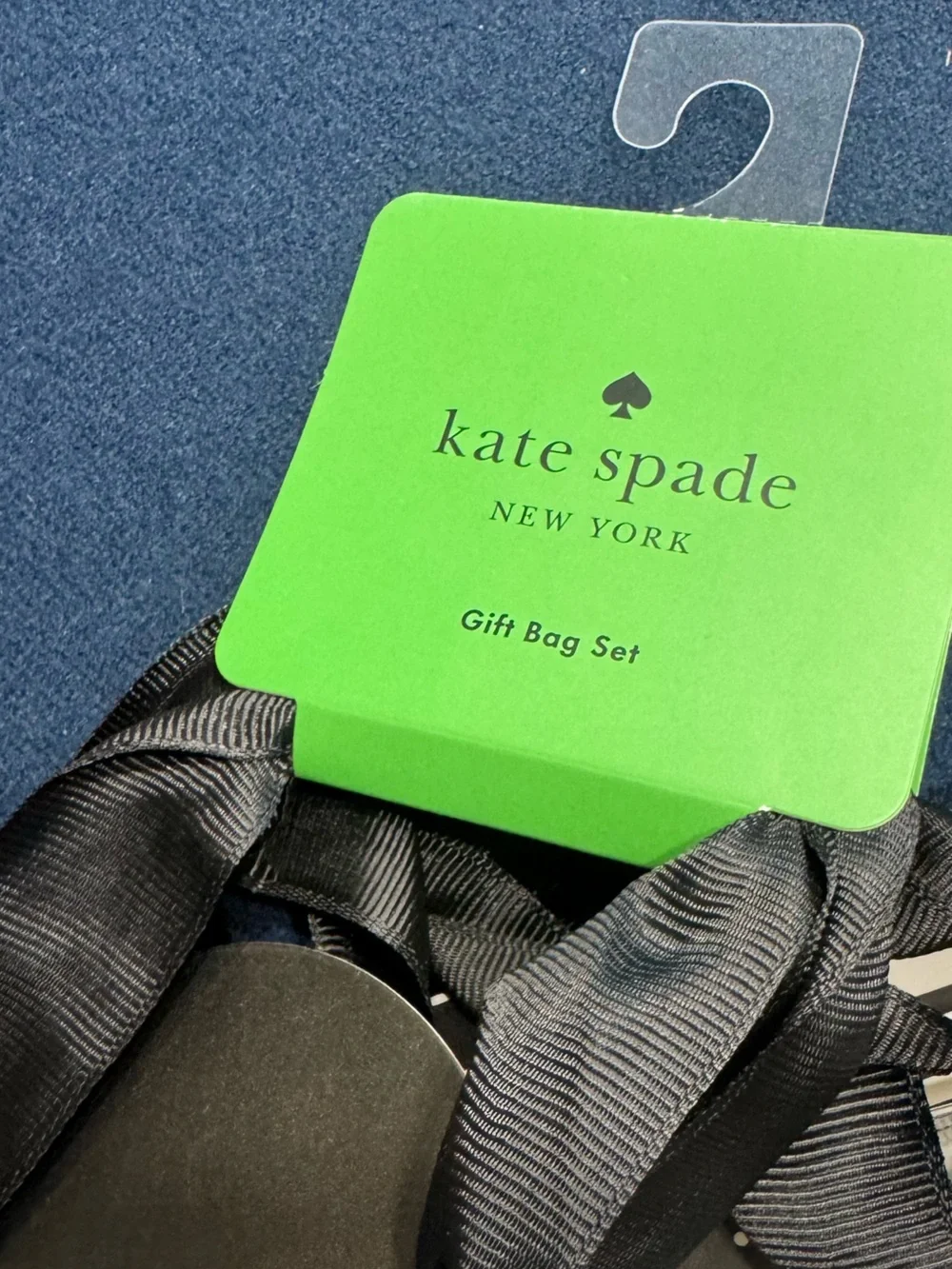 Trio of kate ♠️ spade Black and white Gift Bag Set-stripes/polka dots plus more!